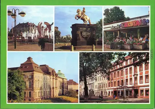 Neustadt-Dresden Hauptstraße, Markt, Japanisches Palais, Eiscafe Kristall 1986