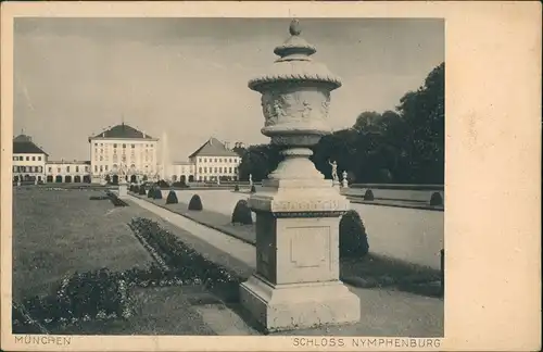 Ansichtskarte München Schloss Nymphenburg 1930