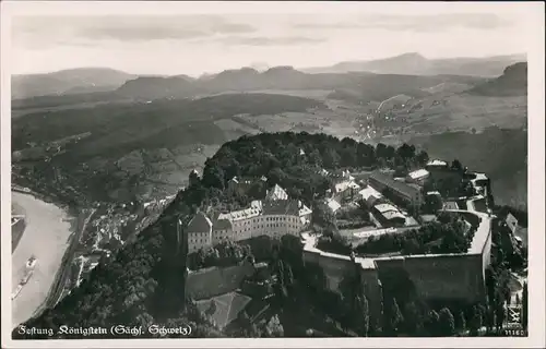 Königstein (Sächsische Schweiz) Luftbild Festung und Umland 1932