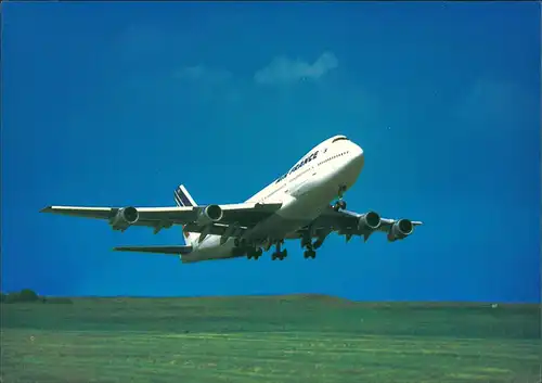 Ansichtskarte  BOEING 747 Flugwesen - Flugzeuge AIR FRANCE Start 1985