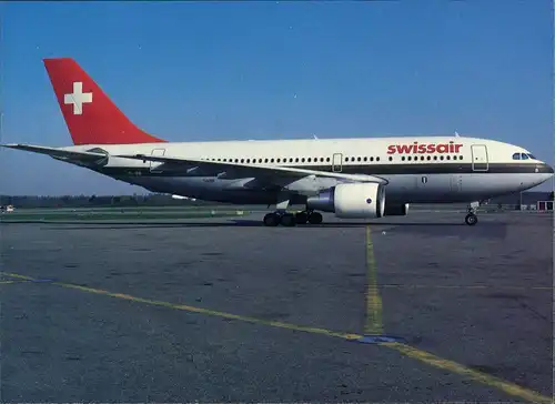 Ansichtskarte  Swissair Airbus A-310 Flugwesen - Flugzeuge 1983