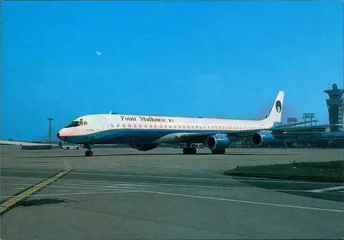 Ansichtskarte  SUPER DC. 8 - 71 (F-GMFM) Paris-Orly LE POINT MULHOUSE 1983