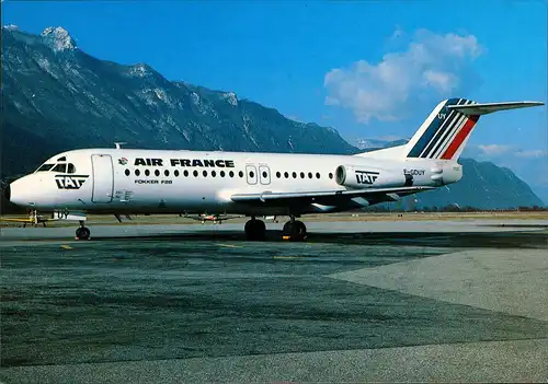 Fokker F-28-4000 (F-GDUY) AIR FRANCE/T.A.T. Flugwesen - Flugzeuge 1985