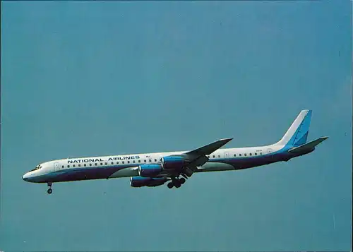 Ansichtskarte  NATIONAL AIRLINES Douglas DC8-71 Flugwesen - Flugzeuge 1988