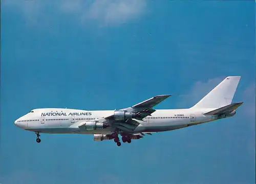 Ansichtskarte  NATIONAL AIRLINES Boeing 747-243B. Flugwesen - Flugzeuge 1976