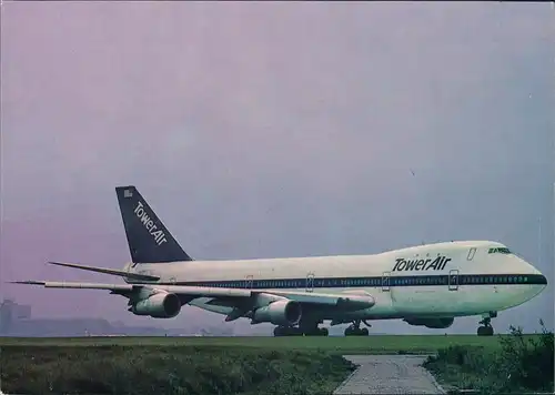 Ansichtskarte  TOWER AIR Boeing 747-127 Flugwesen - Flugzeuge 1984