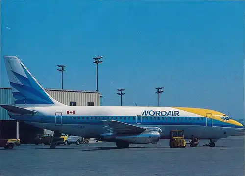 Ansichtskarte  NORDAIR Boeing 737-2420 Flugwesen - Flugzeuge 1983