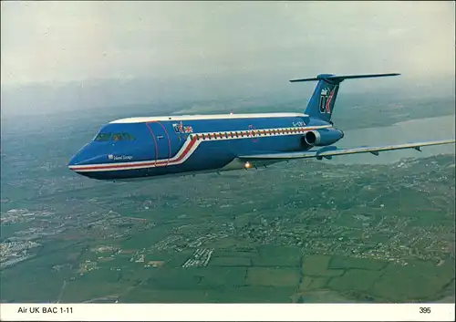 Ansichtskarte  Air UK BAC 1-11 Flugwesen - Flugzeuge 1984