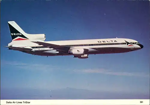 Ansichtskarte  Delta Air Lines TriStar Flugwesen - Flugzeuge 1984