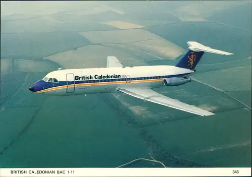 Ansichtskarte  BRITISH CALEDONIAN BAC 1-11 Flugwesen - Flugzeuge 1977