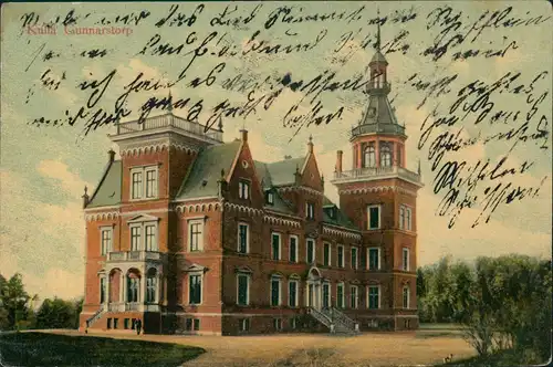 Postcard Gunnarstorp Kulla Gunnarstorp Gebäude Building 1910