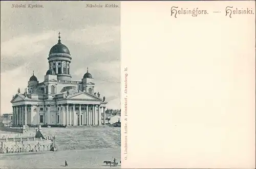 Helsinki Helsingfors Nikolai Kyrkan Nikolain Kirkko Kirchen Gebäude 1900