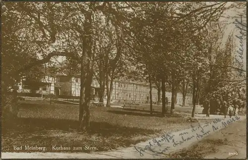 Ansichtskarte Horn-Bad Meinberg Promenade am Kurhaus Zum Stern 1929