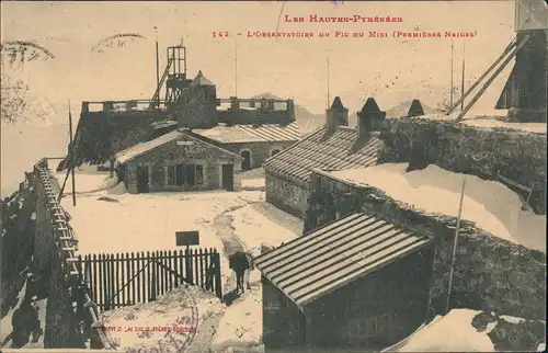 .Frankreich Pyrenäen Observatoire du Pic Du Midi Observatorium 1914