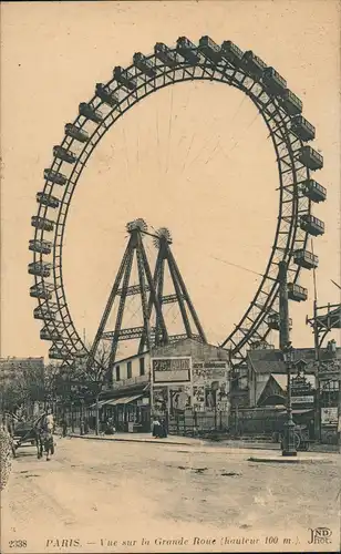 CPA Paris Straßen Partie am Riesenrad, Grande Roue 1923