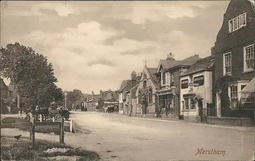 Postcard Merstham Street View 1909