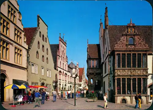 Ansichtskarte Lemgo Apotheken-Erker des Rathauses Mittelstrasse 1975