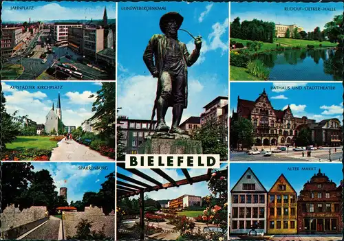 Ansichtskarte Bielefeld Stadtteilansichten mit 8 Foto-Ansichten 1965