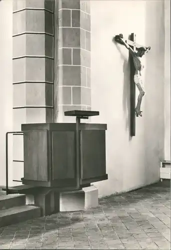 Ansichtskarte Borna Stadtkirche St. Marien - Kanzelei 1969