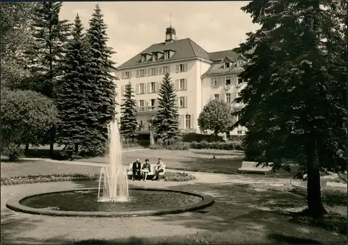 Ansichtskarte Bad Brambach Sanatorium Joliot-Curie-Haus 1964