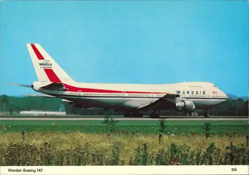 Ansichtskarte  Wardair Boeing 747 Flugwesen - Flugzeuge 1979