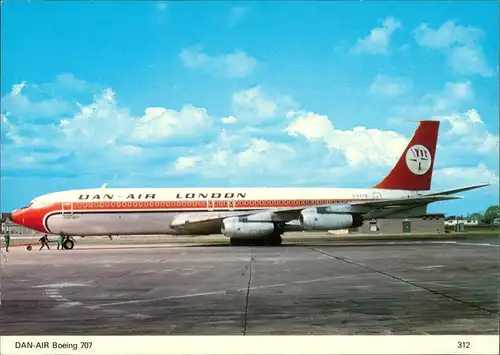 Ansichtskarte  DAN-AIR Boeing 707 Flugwesen - Flugzeuge 1979