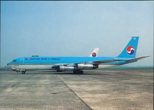 Ansichtskarte  KOREAN AIR CARGO Boeing 707-321C Flugwesen - Flugzeuge 1983