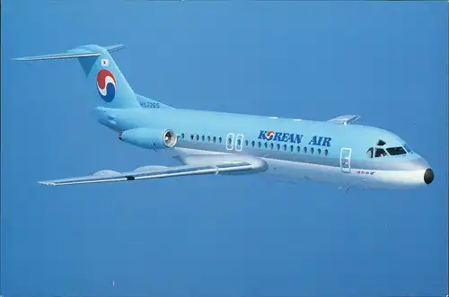 Ansichtskarte  Fokker F28 MK4000 Korean Air Flugwesen - Flugzeuge 1985