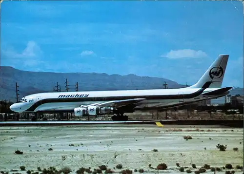 Ansichtskarte  MACKEY INTERNATIONAL Douglas DC-8/51 Las Vegas 1980