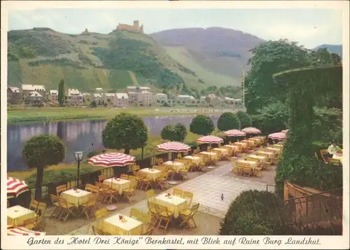 Bernkastel-Kues HOTEL DREI KÖNIGE Inh.: R. Krolikowski Mosel Garten 1950