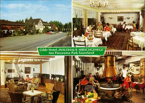 Kirchhundem Gilde Hotel Waldhaus Hirschgehege Am Panorama-Park Sauerland 1970