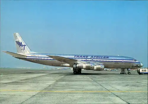 Ansichtskarte  Trans African MDC Douglas DC-8-55F Flugzeuge - Boeing 1981