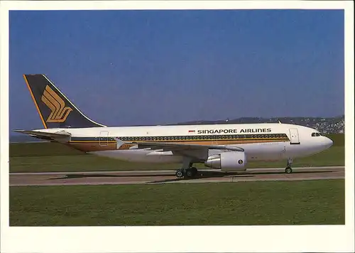 Ansichtskarte  SINGAPORE AIRLINES Airbus A310-300 Flugwesen - Flugzeuge 1992