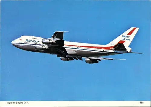 Ansichtskarte  Wardair Boeing 747 Flugwesen - Flugzeuge 1981