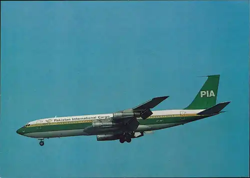 Ansichtskarte  PAKISTAN INTERNATIONAL CARGO Boeing 707-340C 1982