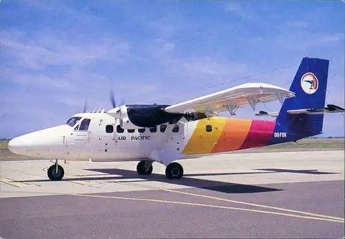 AIR PACIFIC'S TWIN OTTER AT SUVA. DQFDK Flugwesen - Flugzeuge 1988