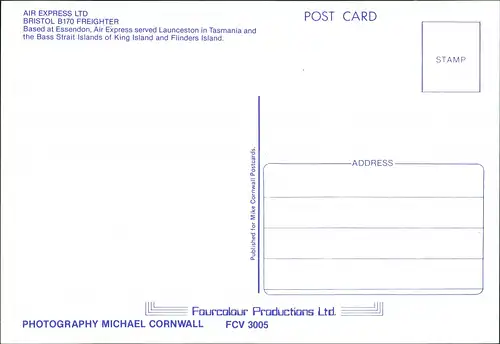 AIR EXPRESS LTD BRISTOL B170 FREIGHTER Flugwesen - Flugzeuge 1978