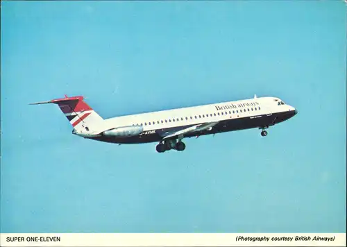 Ansichtskarte  SUPER ONE-ELEVEN British Airways Flugwesen - Flugzeuge 1982