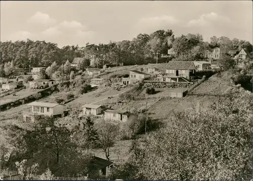 Göhren (Rügen) Stadtteilansicht Hang mit Bungalows Bungalow-Siedlung 1978