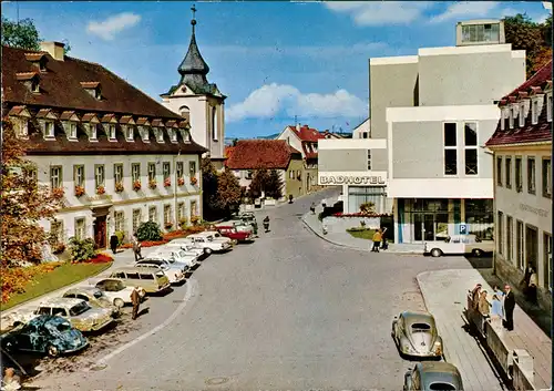 Bad Neustadt a.d. Saale Kurhausstrasse, Bad-Hotel, div. Autos  VW Käfer 1979