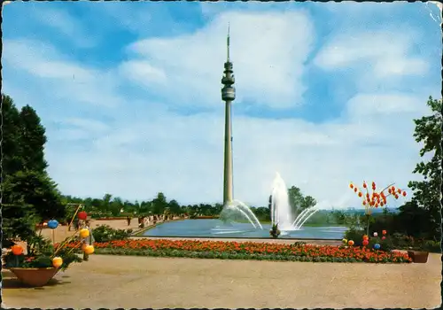 Ansichtskarte Dortmund Westfalenparkmit Fernsehturm 1966