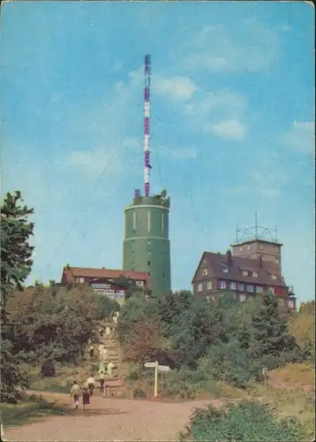 Ansichtskarte Brotterode Großer Inselberg mit Funktstation 1966