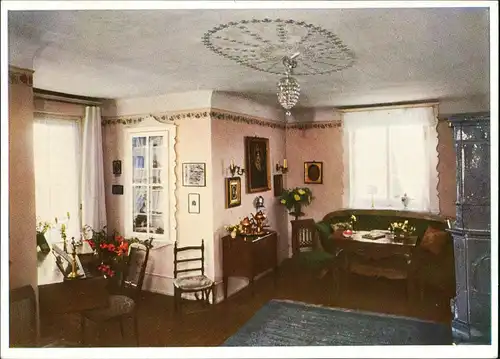 Meersburg Annettes Paradezimmer Fürstenhäusle Droste-Museum 1960