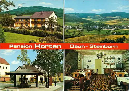 Daun Eifel PENSION HORTEN Am Wiesenborn Ortsteil STEINBORN 1985/1979
