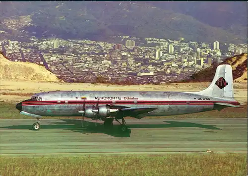 Flugzeug AERONORTE Colombia MDC Douglas DC-6BF HK-1700 cn 44419 Bucaramanga 1983