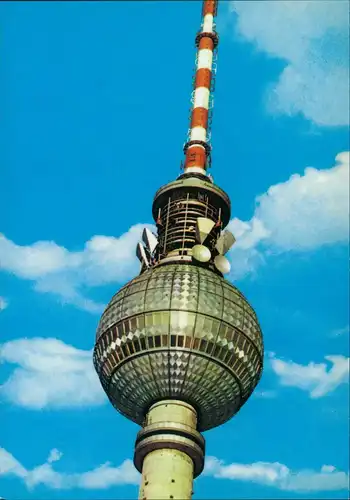 Mitte-Berlin Kugel des Fernseh- und UKW-Turmes der Deutschen Post 1971
