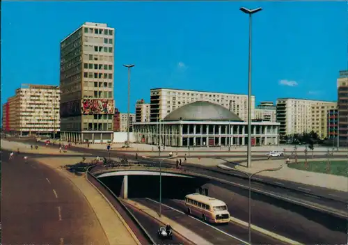 Ansichtskarte Mitte-Berlin Autotunnel am Alexanderplatz, Bus 1979