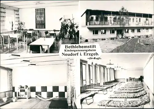 Neudorf (Erzgebirge) DDR Mehrbild-AK Bethlehemstift Kinder-Genesungsheim 1979/1976