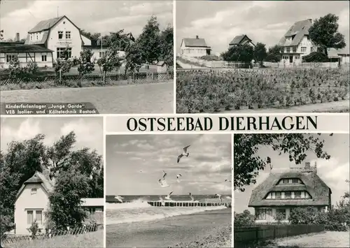 Ansichtskarte Dierhagen DDR MB mit Kinder-Ferienlager, Strand uvm. 1975