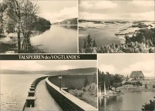 Ansichtskarte Pöhl Talsperren Vogtland Bergen Muldenberg 1966
